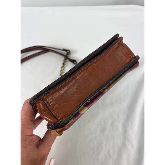 Patricia Nash Tropical Leather Crossbody Clutch Purse - Picture 12 of 12